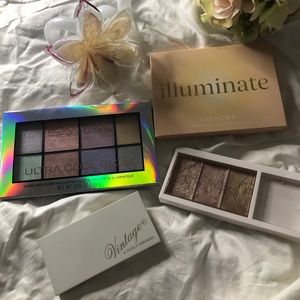 Highlighter Palette 4 Piece Bundle